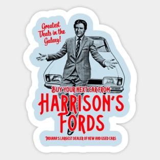 Harrison Ford Car Dealership Sticker